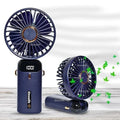 Mini Rechargeable Hand Fan (Blue)