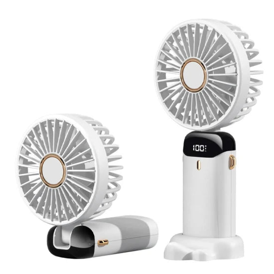Mini Rechargeable Hand Fan (White)