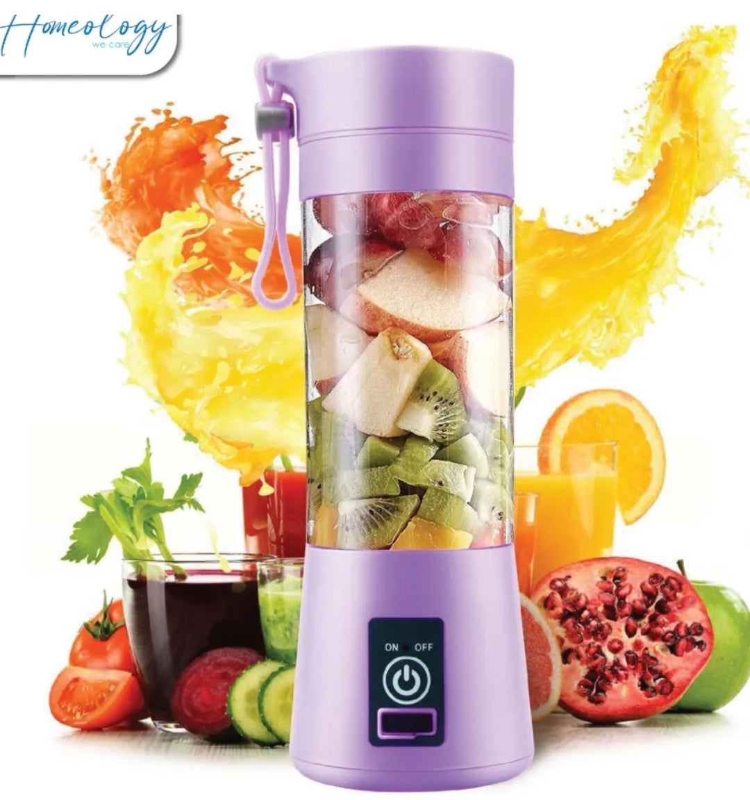 Portable USB Rechargeable Blender Bottle