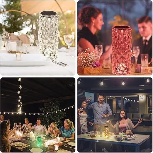 Crystal LED Lamp with Remote Control – 16 Colors